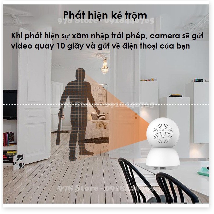 Camera IP Xiaomi Mijia 360 độ 2K - Camera giám sát Xiaomi Mijia PTZ 360 1080P - ChuyenMi