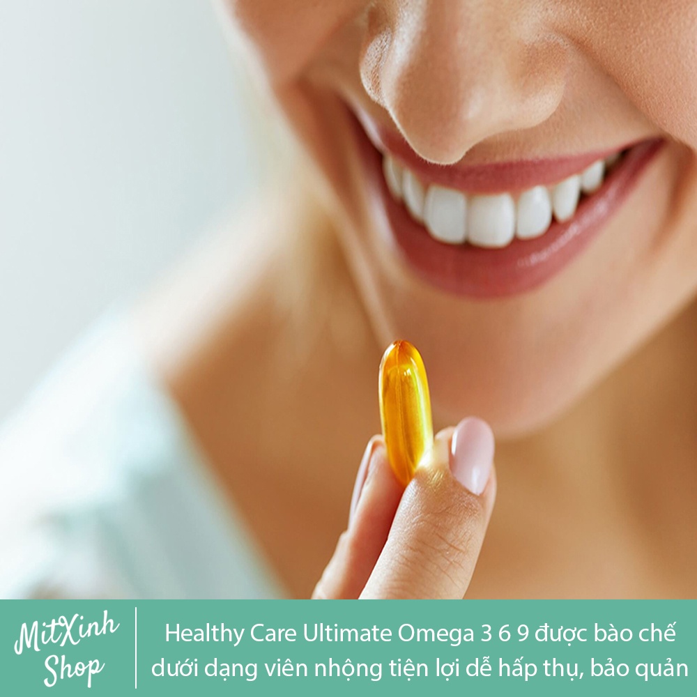 Viên uống Healthy Care Ultimate Omega 3-6-9 200 viên bổ sung omega 369 tốt cho mắt tim và não - omega 3 6 9