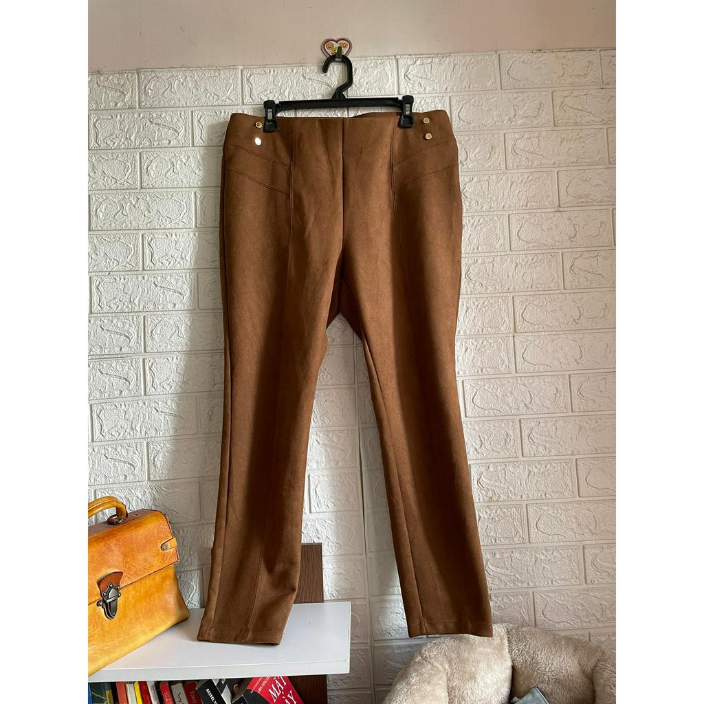 (Thanh lý đồ cá nhân) Quần tregging da lộn Marc New York