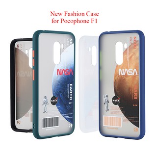 Ốp Điện Thoại Mềm Trong Suốt Chống Sốc Bề Mặt Nhám In Họa Tiết Thời Trang Cho Xiaomi Pocophone F1