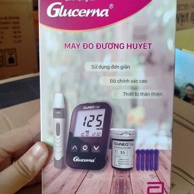 Combo 10 máy đo đường huyết quà Glucerna