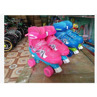 Giày trượt patin 4 bánh ngang cho bé mới tập trượt không lo bị ngã