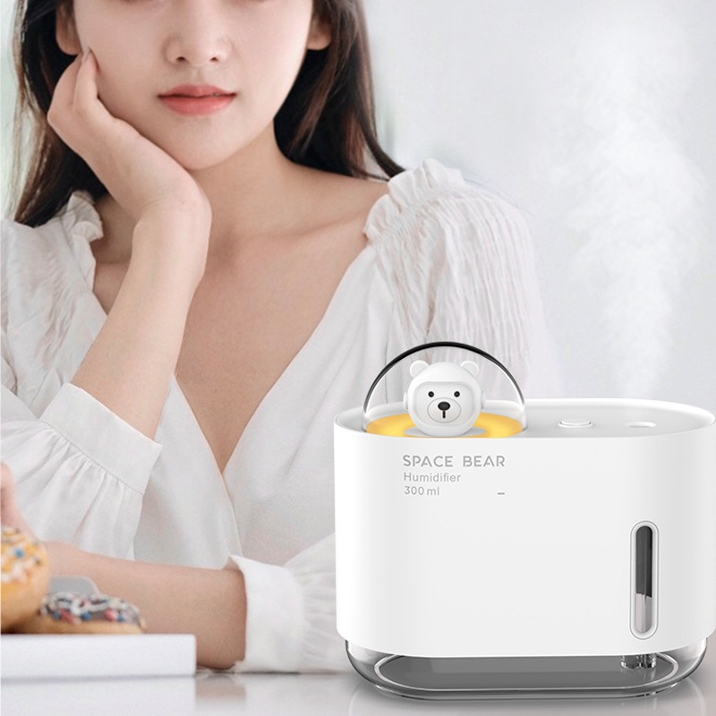 Máy phun sương FNELSE tạo ẩm mini 300ML hình mèo dễ thương