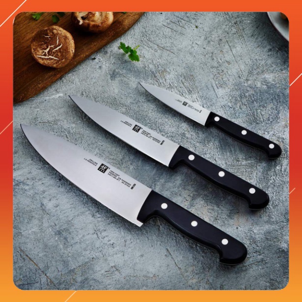 Set dao Zwilling Gourmet 3 món, Bộ dao Zwilling - Nhập Đức Chính Hãng
