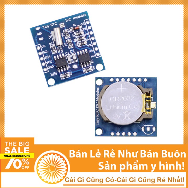 Module Thời Gian Thực DS1307 + 24C32 (RTC / I2C)