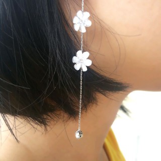 Bông Tai Hoa Cúc Dài Thanh Lịch