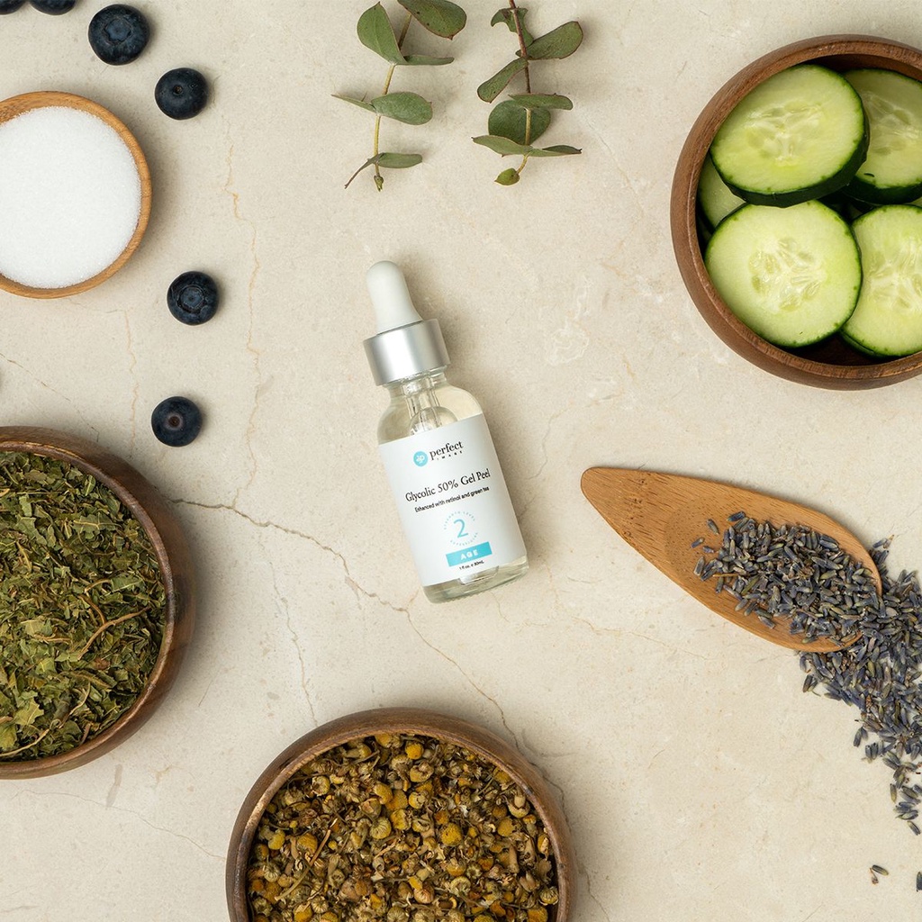 Peel da Perfect Image glycolic 50% gel peel sạch sâu giảm mụn chống lão hoá mờ sẹo 30ml
