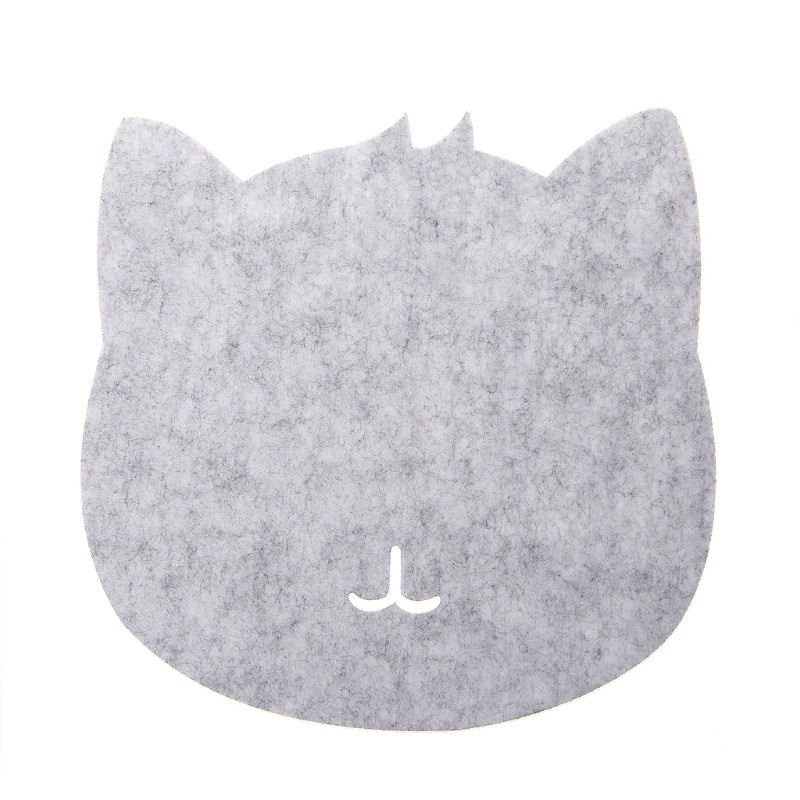 DOU Universal Thicken Mouse Pad Felt Cloth 200x200x3mm Cute Cat Mouse Pad Mat