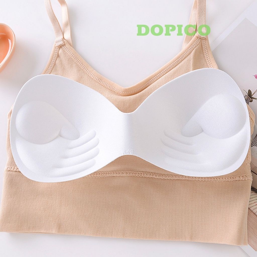 Áo bra thể thao 2 dây tập gym yoga nữ đẹp, áo lót không gọng co dãn tốt DOPICO  B828