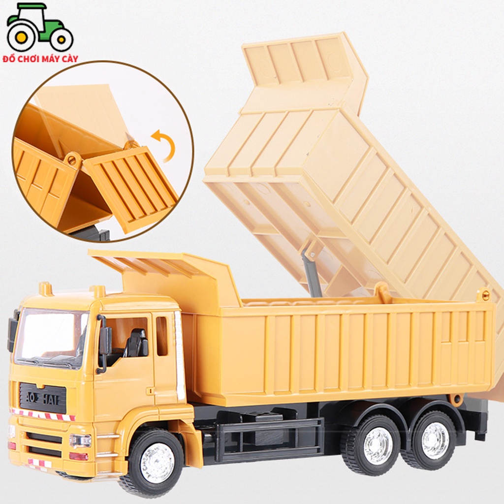 Xe ben khiển từ xa , xe máy cày đồ chơi, xe công trình, MCT02