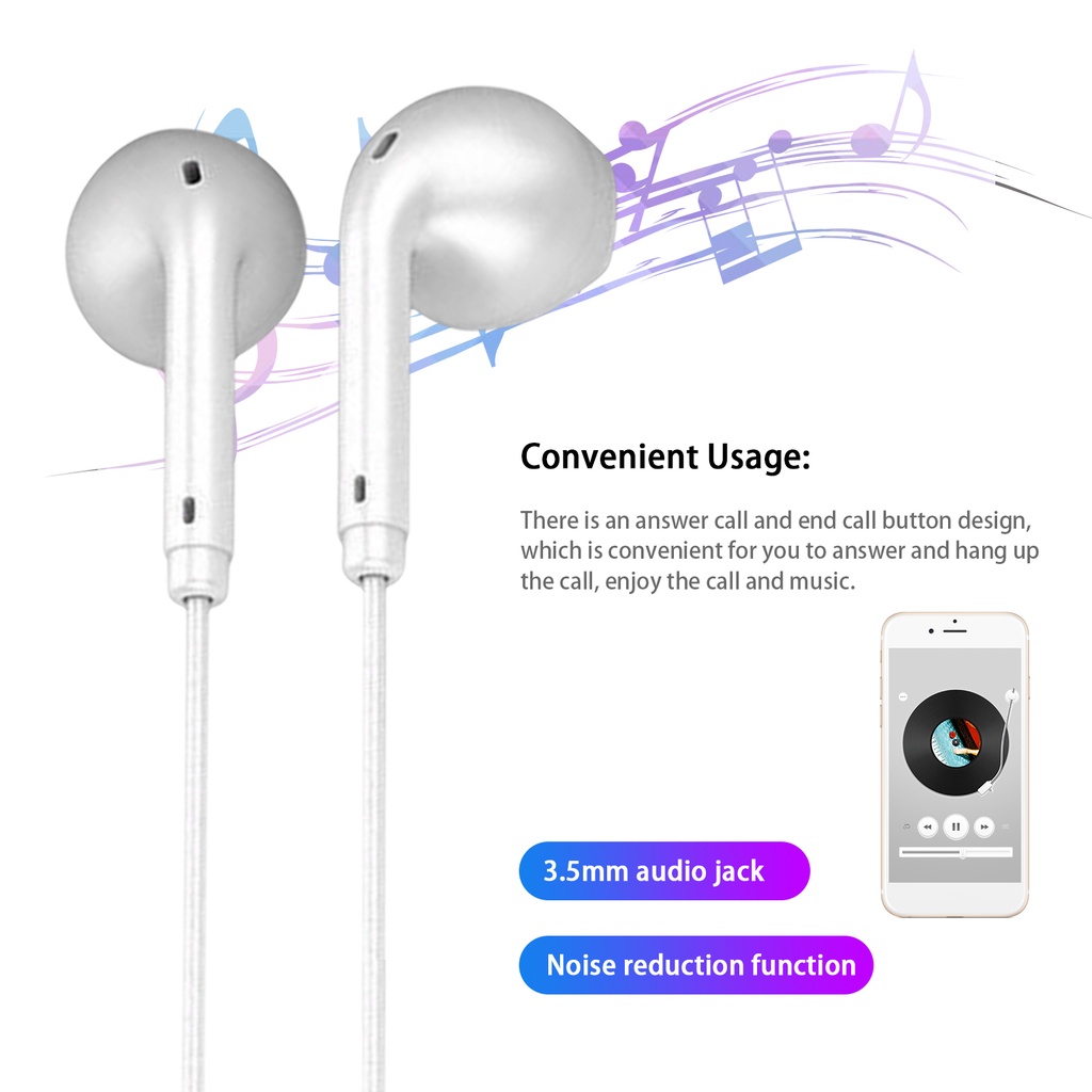 Tai Nghe Hifi 6 Màu Jack 3.5mm Có Dây Chất Lượng Cao