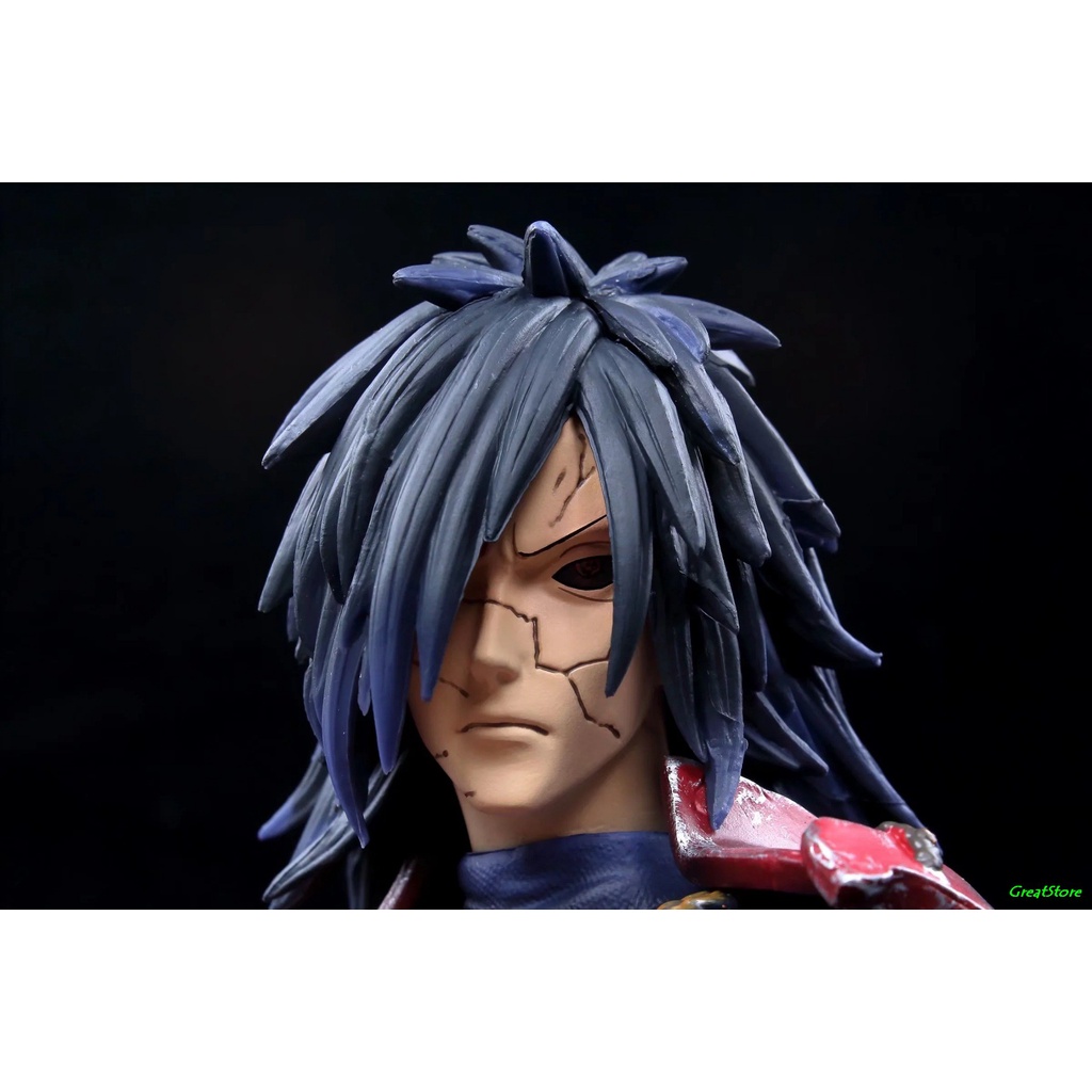 Mô hình tượng bán thân Uchiha Madara và Uchiha Obito trong Anime Naruto 16cm