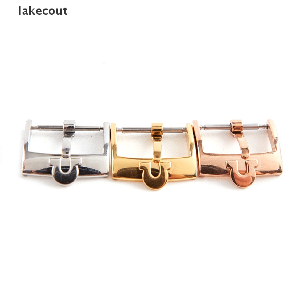 {lakecout} For Omega Seamaster Strap Watch Men Pin Insurance Buckle Stainless Steel Clasp hye