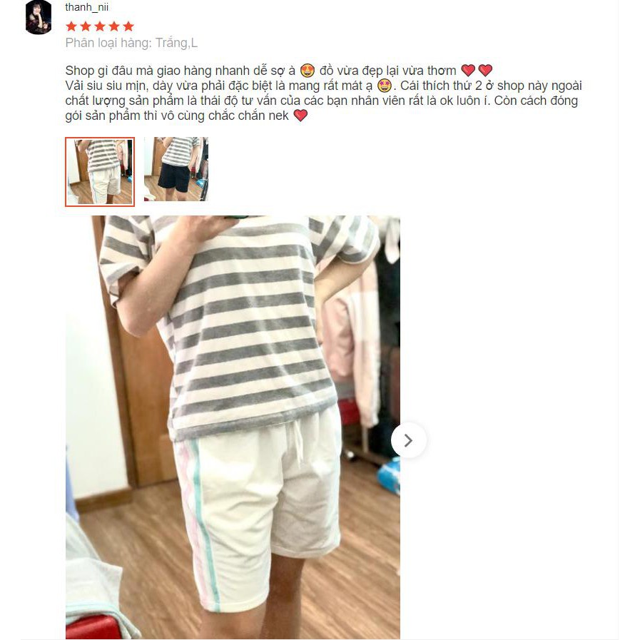 Quần Short Phối Sọc 3 Line Color Unisex