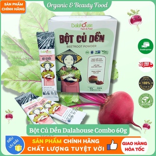 Bột Củ Dền Dalahouse - Bột Củ Dền Hữu Cơ Nguyên Chất Sấy Lạnh Dalahouse - Hộp 60g