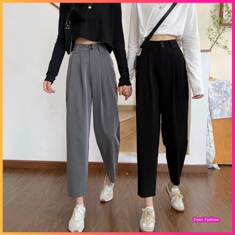 Quần Baggy Nữ ❤️ Quần Tây Nữ Ulzzang Trơn Ống Rộng | BigBuy360 - bigbuy360.vn