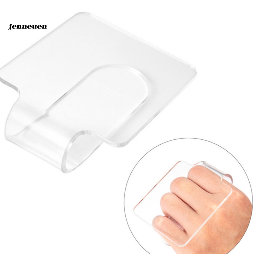 [Hàng mới về] Bảng trộn màu gel sơn móng tay bằng acrylic trong suốt mini nhỏ gọn cho trang điểm làm đẹp