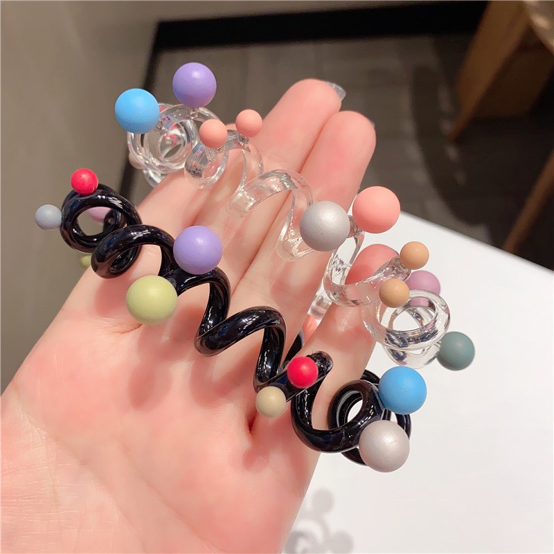 Dây cột tóc lò xo nhiều màu đơn giản dễ thương TIMSTORE