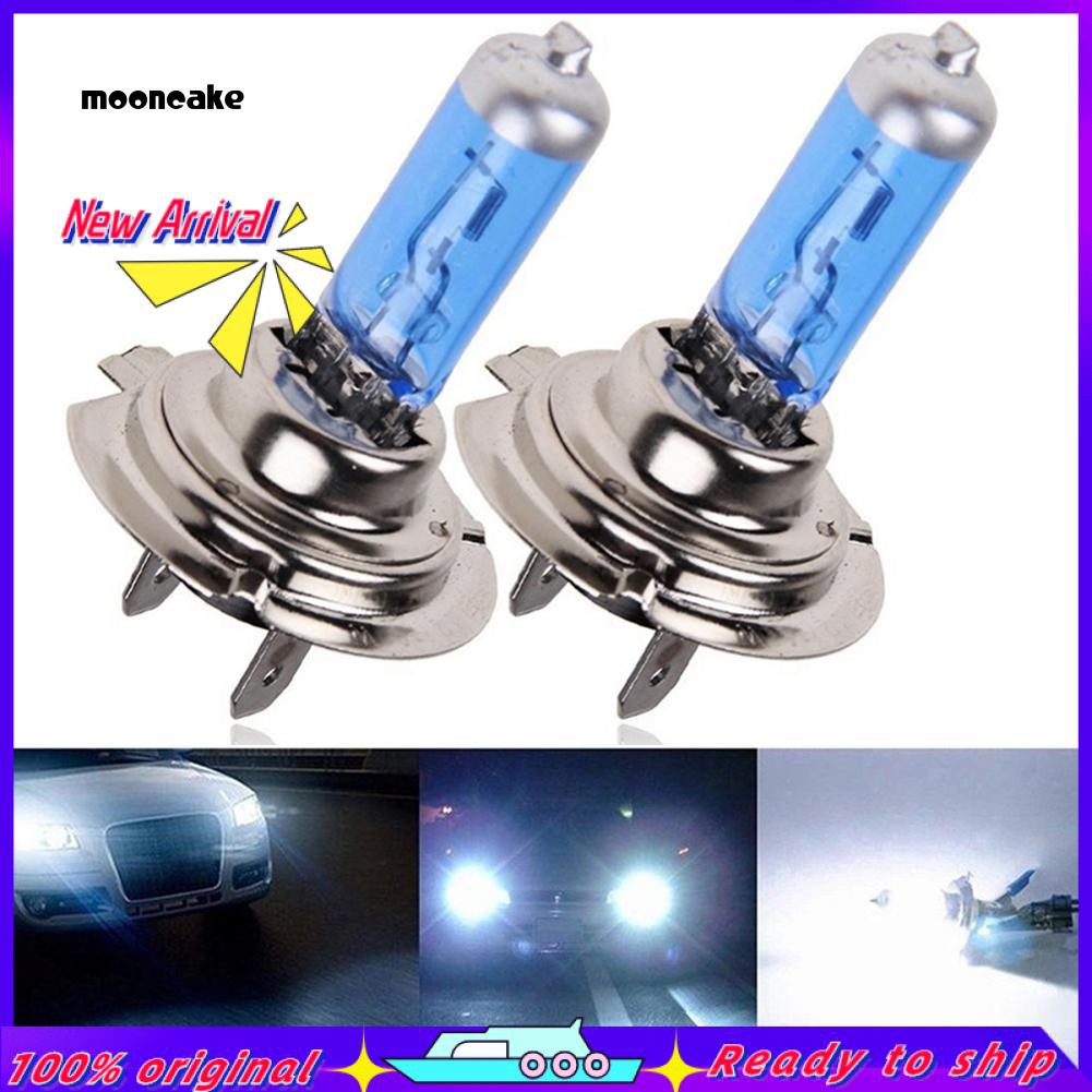 Set 2 Bóng Đèn Pha Xenon 55W 12V H7 6000K Ánh Sáng Trắng Dành Cho Ô Tô