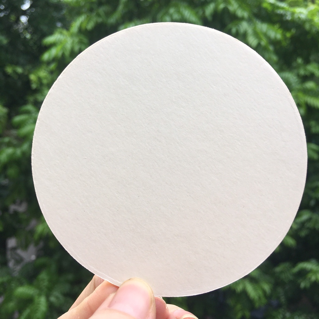 Bán đế lót ly giấy trắng trơn có sẵn dùng cho các sựu kiện chương trình