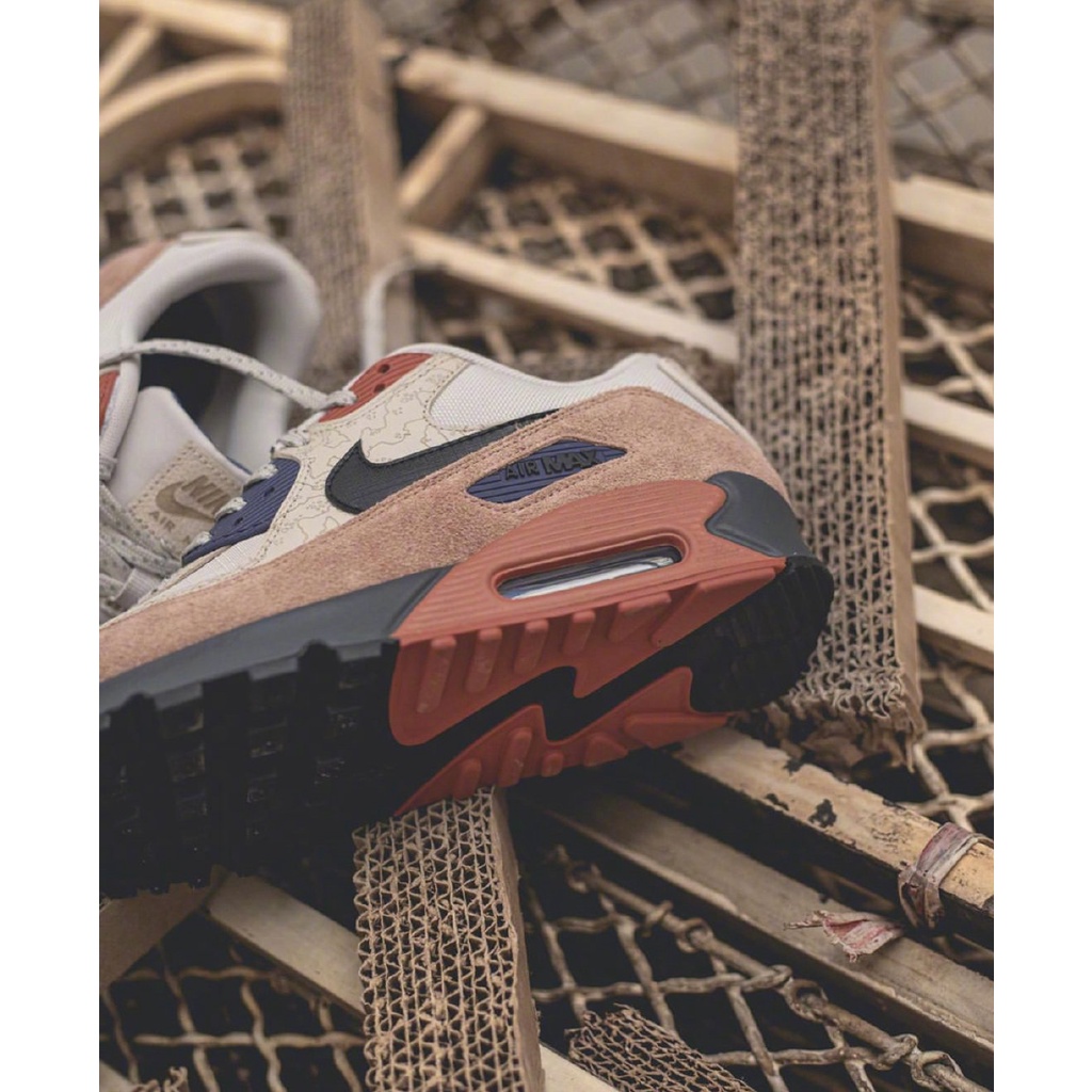 Giày Chạy Bộ Thể Thao Air Max 90 Họa Tiết Rằn Ri Phối Màu Có Đệm Lót Cho Nam Và Nữ