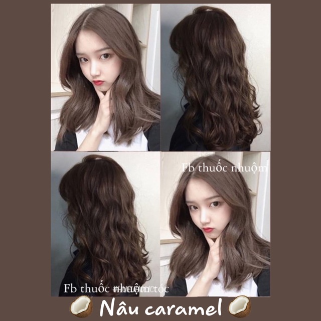 [KHÔNG TẨY] Thuốc nhuộm tóc Hàn Quốc màu nâu caramel