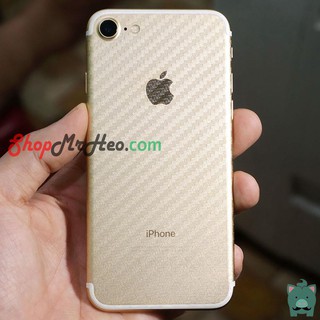 Miếng dán lưng vân carbon iPhone 7/8
