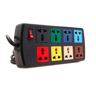 Ổ cắm kéo dài đa năng 8 ổ Lioa dây 3m và 5m 8D32N - 8D52N