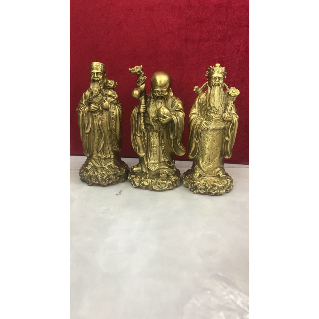Bộ tượng tam đa Phúc Lộc Thọ Bằng đồng vật phẩm phong thuỷ