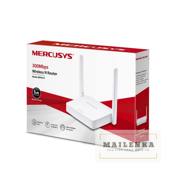 [Chính Hãng] Bộ Định Tuyến Không Dây Phát Sóng Wifi Mecusys 2 Râu Chuẩn N 300Mbps .