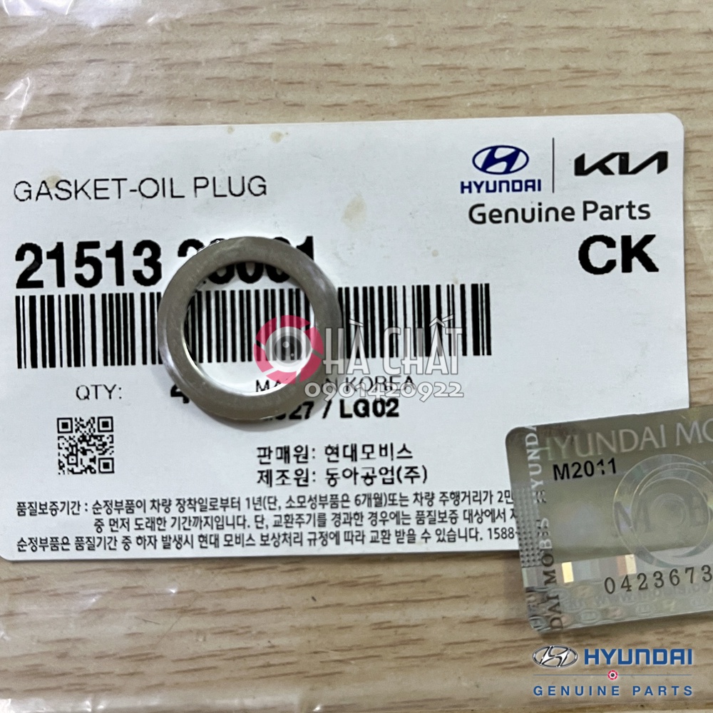 Ốc xả nhớt chính hãng HYUNDAI & KIA 🚘 Nhập khẩu Hàn Quốc, Bảo hành 100% là hàng chính hãng 2151223001