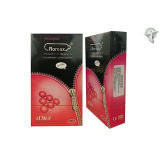 [HÀNG CHÍNH HÃNG ] BAO CAO SU ROMAX 3D Siêu mỏng , không mùi , trơn nhẵn .