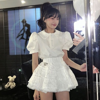 Order 2-3 tuần set váy xòe bồng tiểu thư