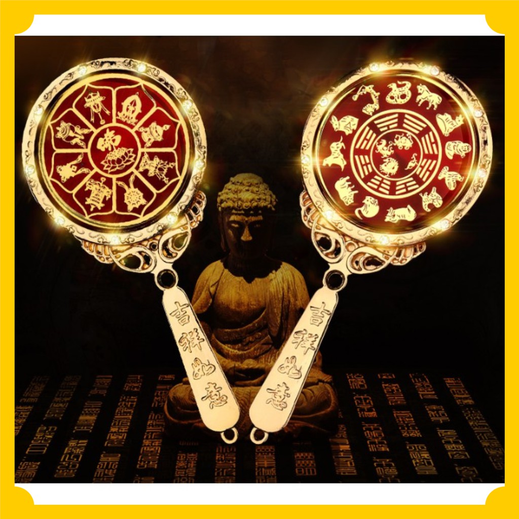Gương khai quang kèm hướng dẫn khai quang linh vật phong thủy