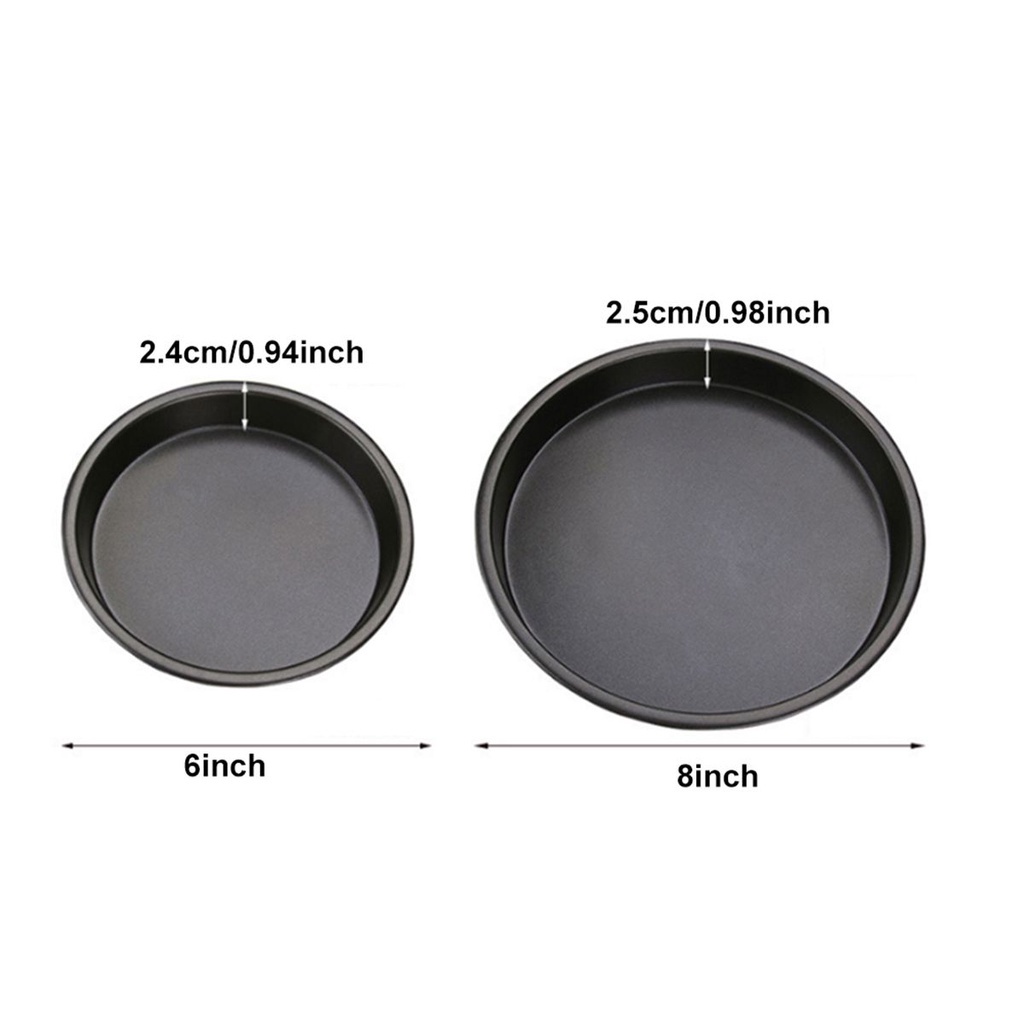 Khay Nướng Bánh Pizza Hình Tròn Bằng Thép Carbon Chống Dính