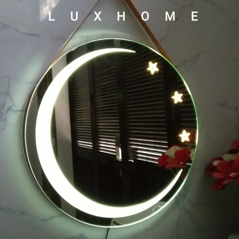 Gương Treo Tường LED Decor Siêu Xinh  Tròn 50cm