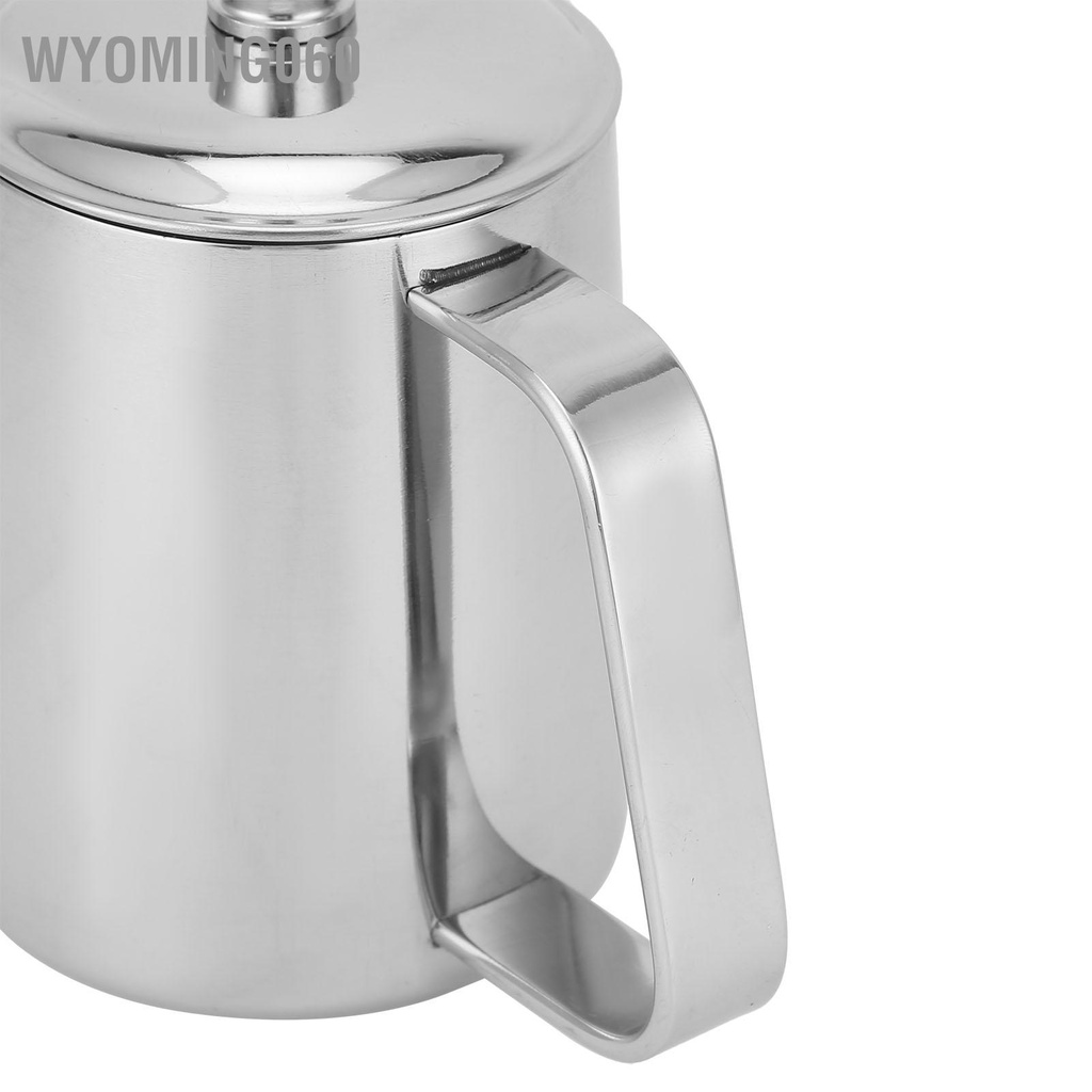 Bình pha cà phê bằng thép không gỉ, Ấm có vòi dài bằng tay có nắp đậy để sử dụng tại nhà