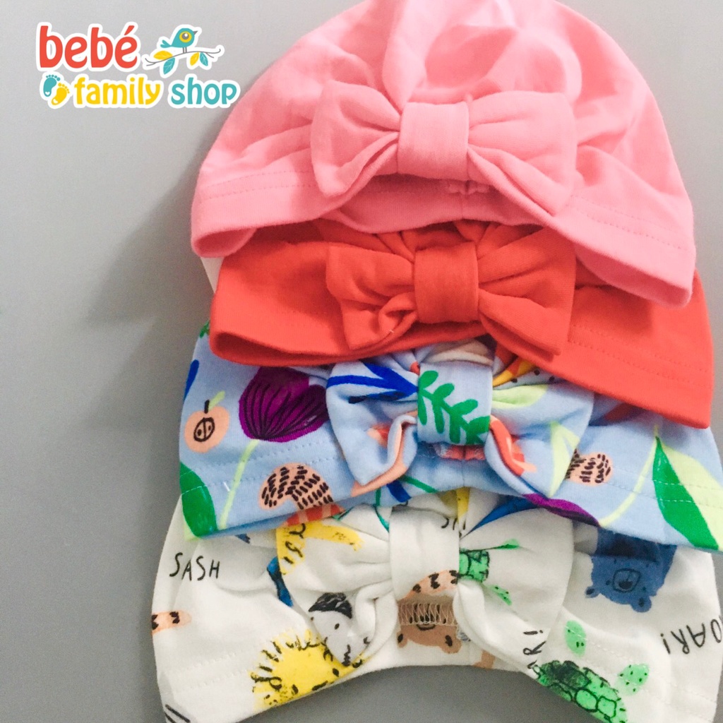 Mũ nón turban cho bé gái Next baby hàng xuất dư, từ sơ sinh đến 1 tuổi