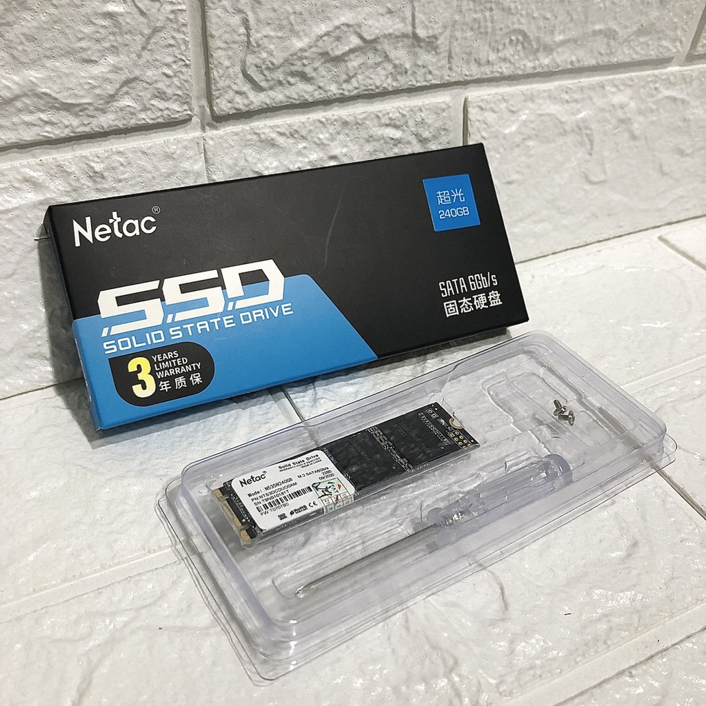 Ổ cứng SSD Netac 535N 256GB / 240GB / 128GB / 120GB M2 2280 Hàng chính hãng - Bảo hành 3 năm