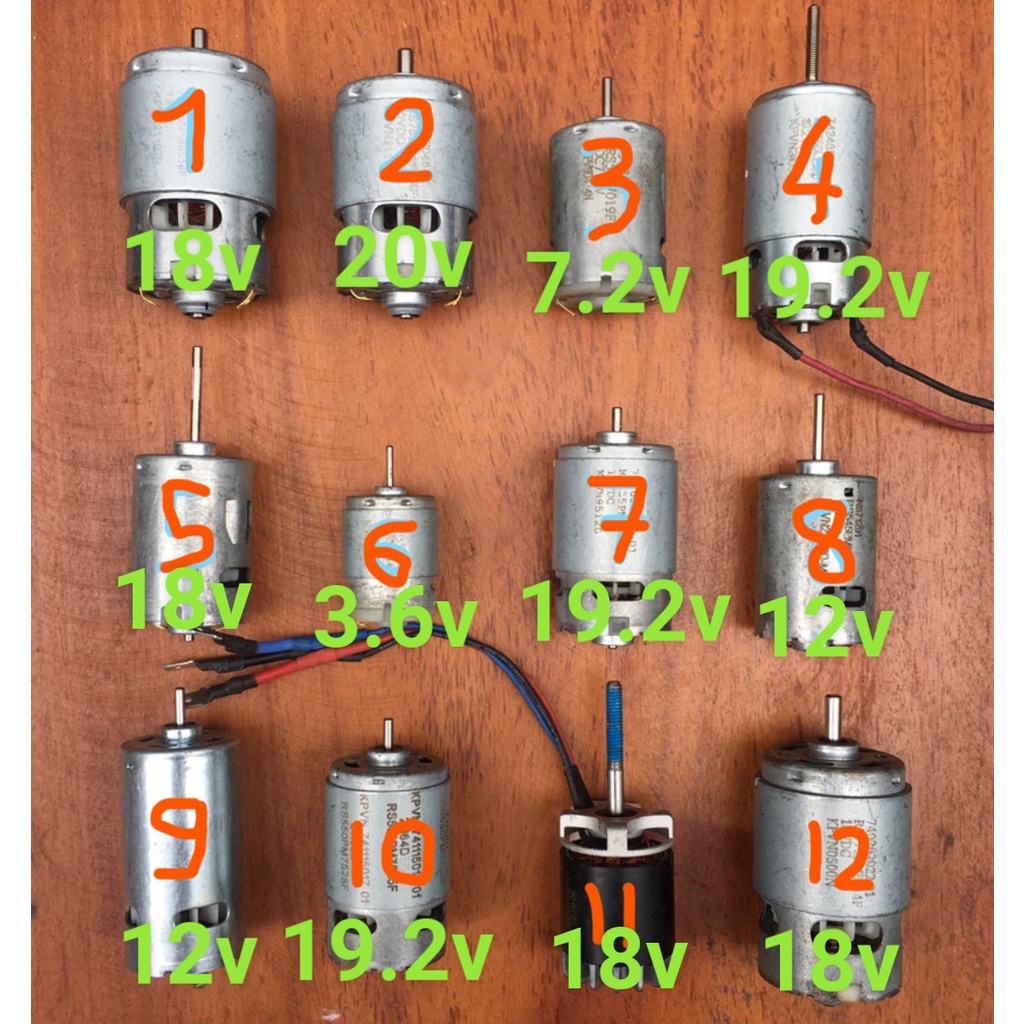 Motor Bãi - Bảo Hành 1 Tháng (VD : Máy Bắn Vít _ Máy Khoan _ Máy Cắt Cỏ _ Máy Thổi Lá...)