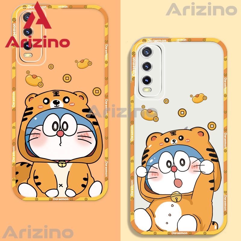 Arizino ốp lưng OPPO Realme C11 2021 C35 C15 C12 C25 C25S C21Y C25Y C21 C20 C17 Realme 5 5i 6i 7i 8i 9i Narzo 50i Hộp đựng điện thoại silicon hình con hổ dễ thương thời trang