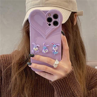 Ốp Điện Thoại Họa Tiết Thỏ Stella 3D Bảo Vệ Lens Cho Iphone 13 Pro Max 12 Pro Max 11 Pro Max 7 Plus 8 Plus Xs Max XR