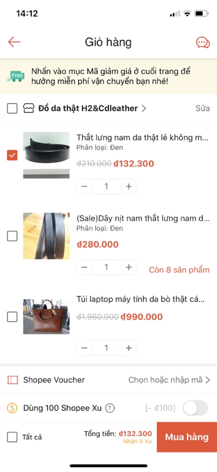 Thắt lưng nam da thật cho khóa đục lỗ size to và size nhỏ dây nịt không mặt