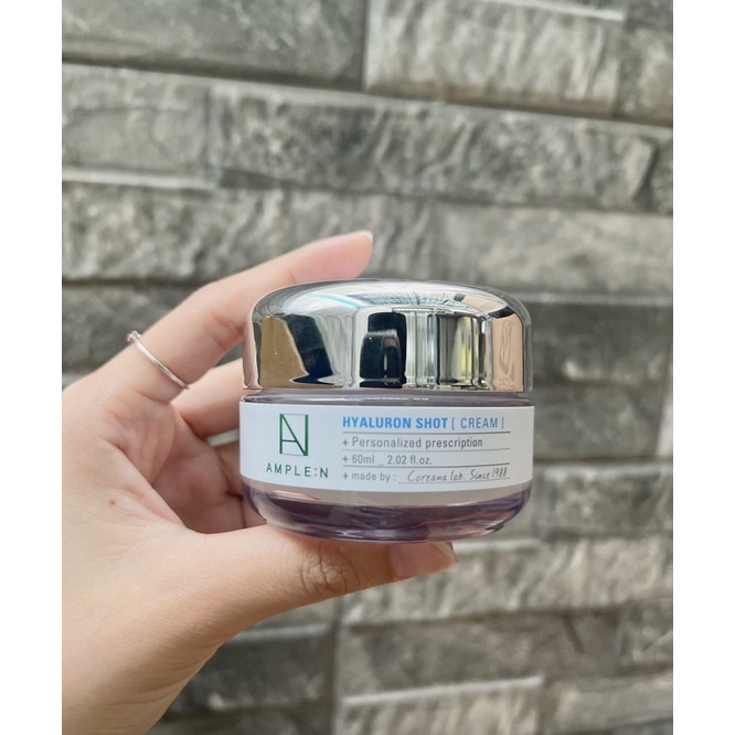 Kem dưỡng cấp nước Ample:N Hyaluron Shot Cream 60ml
