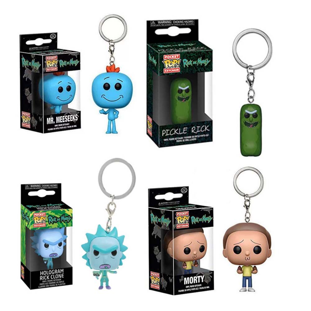 Móc khóa hình nhân vật hoạt hình Rick và Morty 5cm