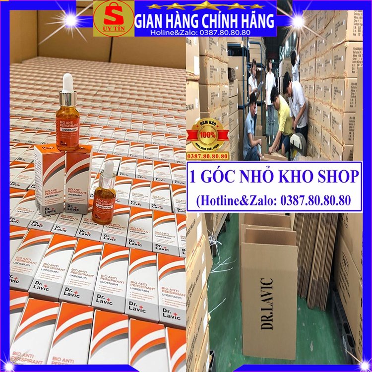 Serum khử mùi hôi nách hôi chân xịn Dr.lavic xóa thâm vùng nách dưỡng trắng da xịt khử mùi toàn thân cơ thể cho nam nữ