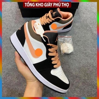 Giày thể thao jordan 1 low hồng đào ,giày sneaker  AIR JORDAN 1 LOW PEACH MOCHA tặng kèm dây