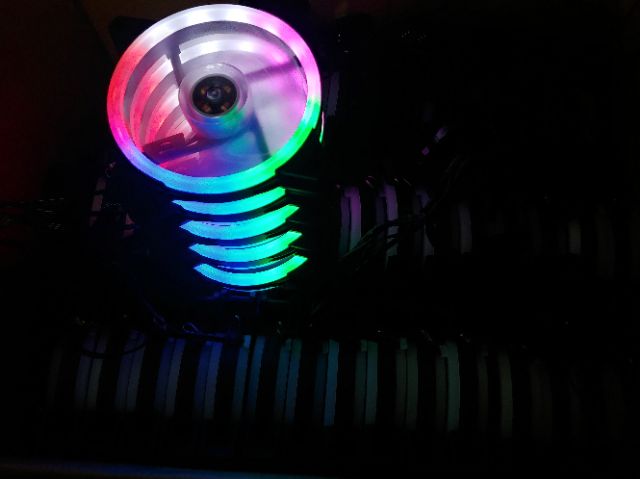 Fan Led 2 mặt RGB 12cm