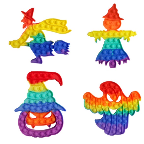 Đồ chơi phát triển trí tuệ giải trí POP IT SMART 2022 cho bé HEO PEPPA UNICORN HALOWEEN RABBIT