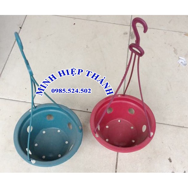 Rỏ nhựa trồng lan (đường kính 17cm x cao 9cm) chậu treo trồng lan